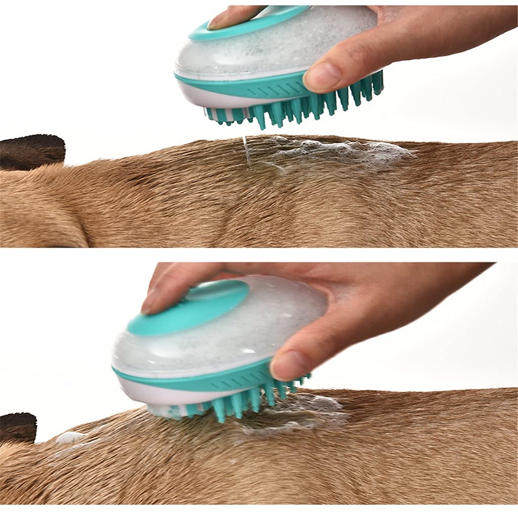 Cepillo de baño para Perros y Mascotas, Peine de Silicona para champú de SPA, Cepillo de Masaje, Peine para depilación de Ducha para Perros y Gatos, Herramienta de Limpieza y Aseo