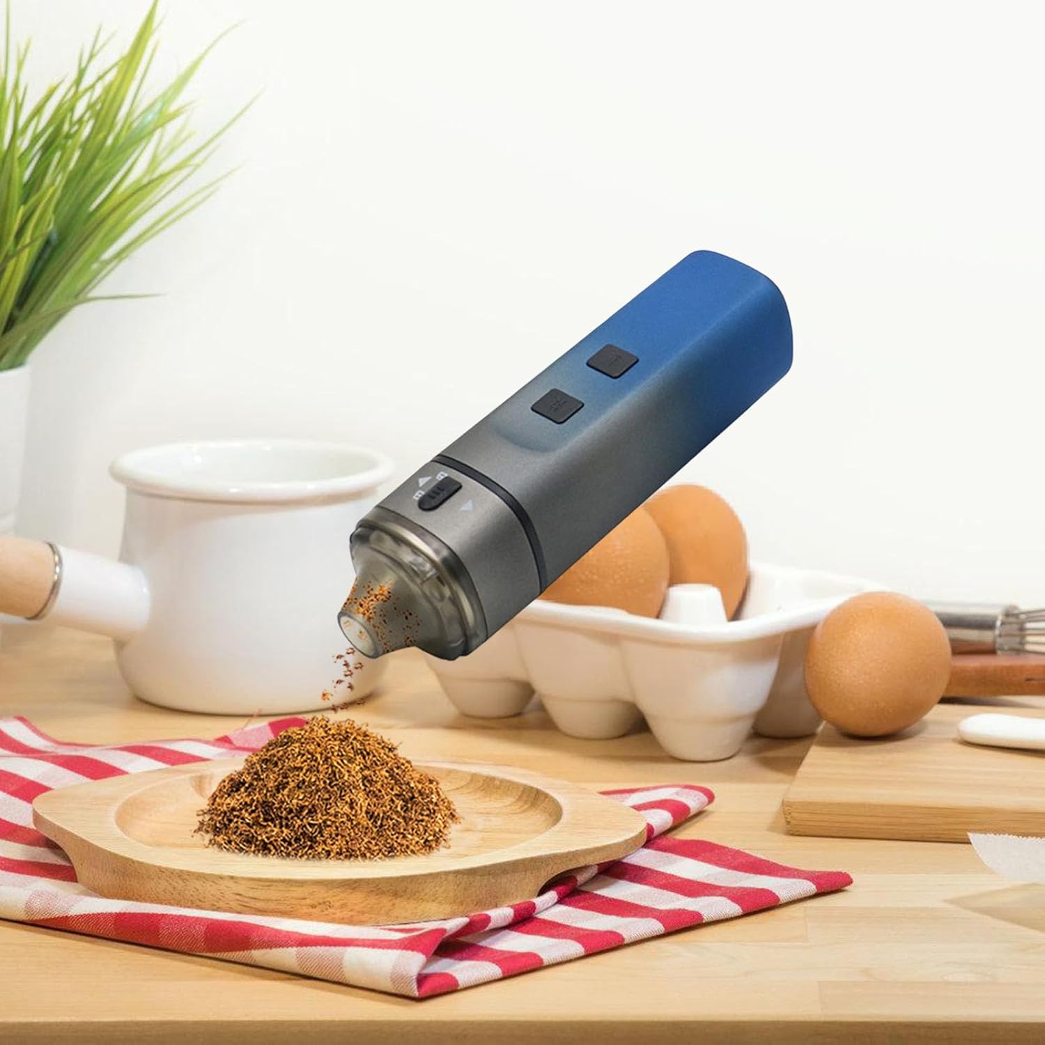 Electric Kitchen Grinder, Automatic Spices One-Touch Operations, Rechargeable Battery Powered For Kitchen, Dining & Travel