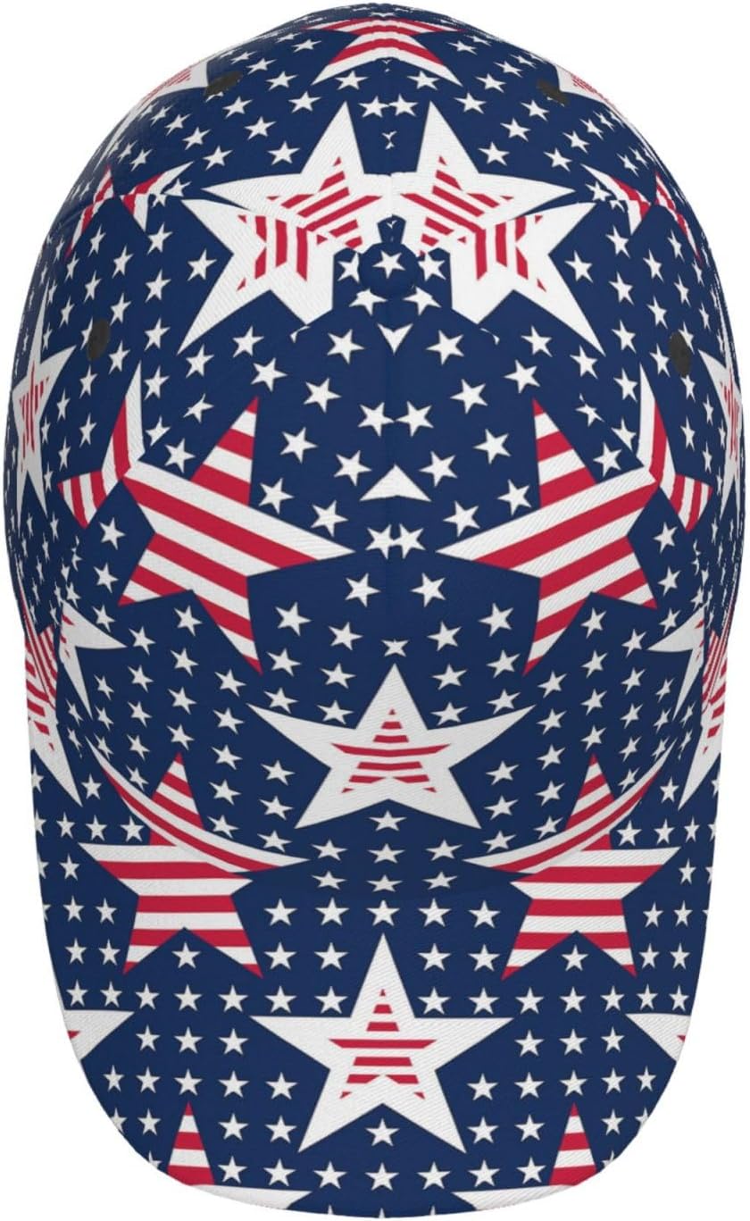 American Flag Baseball Cap Hats Independence Day Trucker Hat Outdoor Sun Cap for Men Women Dad Hat - Image 4