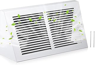 Honeydak 1 Pack Baseboard Register Vent Covers 12" x 6" Duct Opening, White