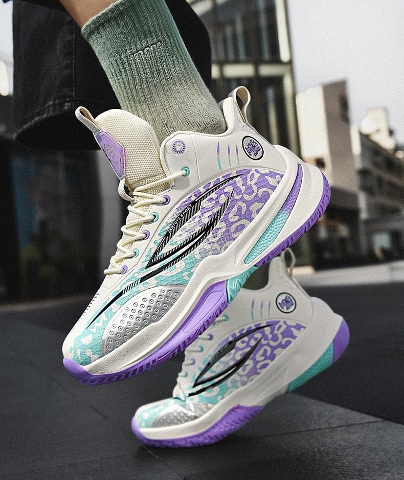 Chaussures de basket-ball pour hommes avec amorti performant et semelle antidérapante