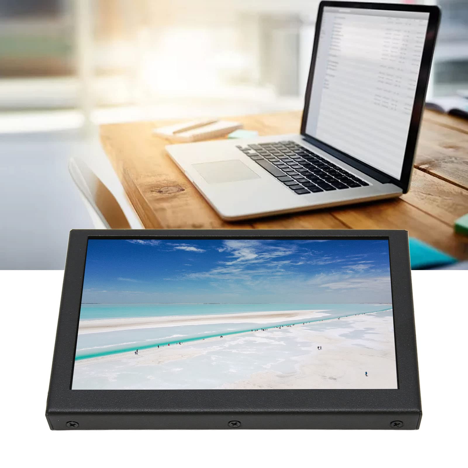 Przenośne 5 -calowe IPS HD LCD z Podwójnymi Głośnikami Metalowe obudowę Kompatybilne z konsolą Gier RPI PC PC