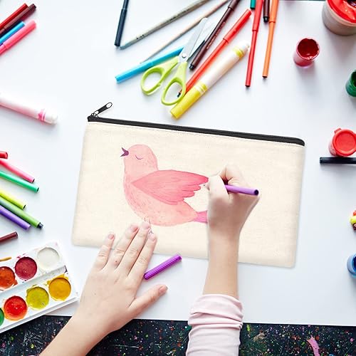 Vista 79 de ZeeDix Bolsa de lona, bolsa de cosméticos multiusos con cremallera, bolsa de lona con cremallera para manualidades, bolsas de maquillaje en blanco