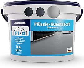 Plid Liquid Plastic Indoor and Outdoor Use, Light Grey, 5 L, Liquid Plastic, Protective Layer for Floor and Wall, Concrete Paint, Waterproof, Floor Coating, Patio, Workshop, Basement, Liquid PVC
