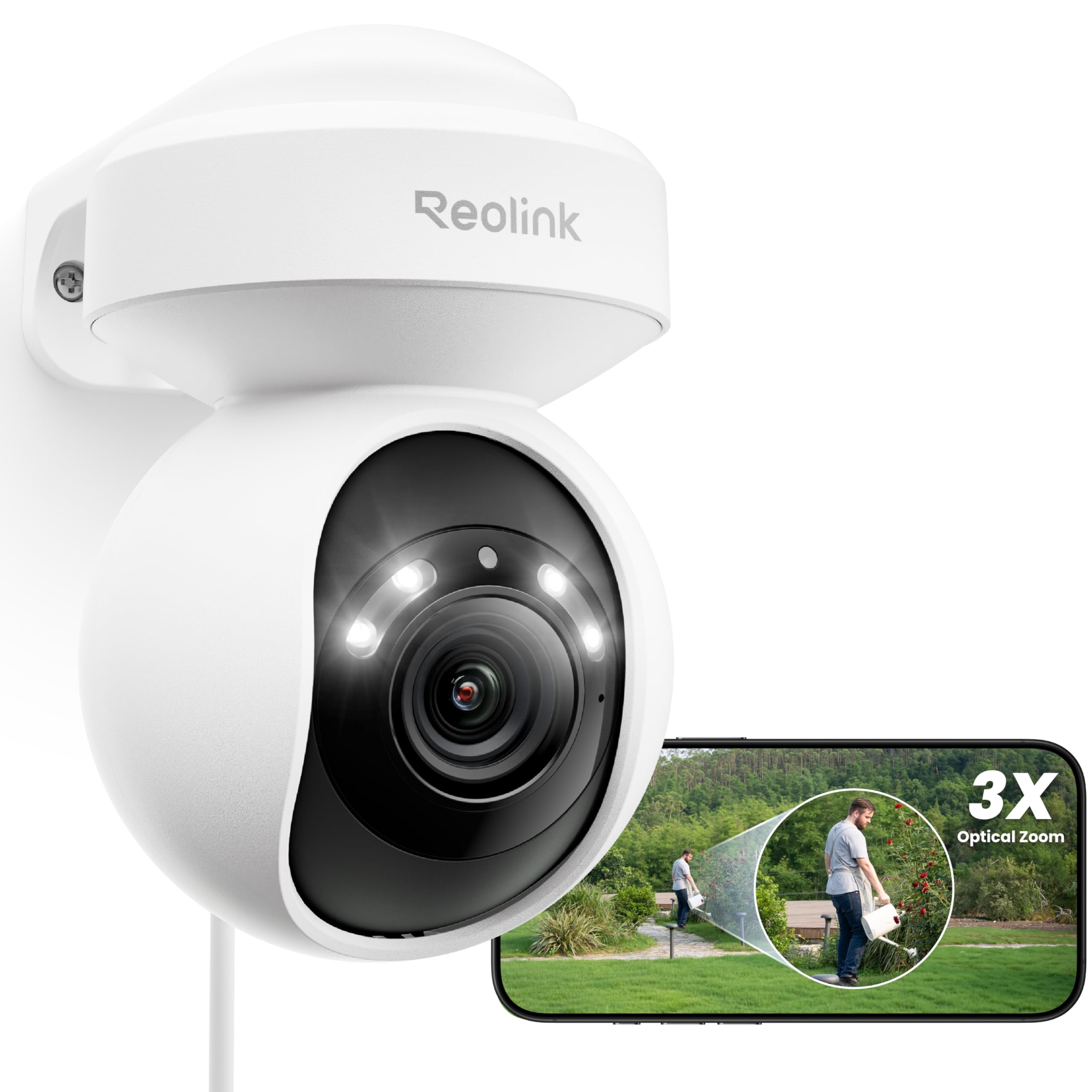 REOLINK 4K Outdoor Security Camera, PTZ Camera for Home Security