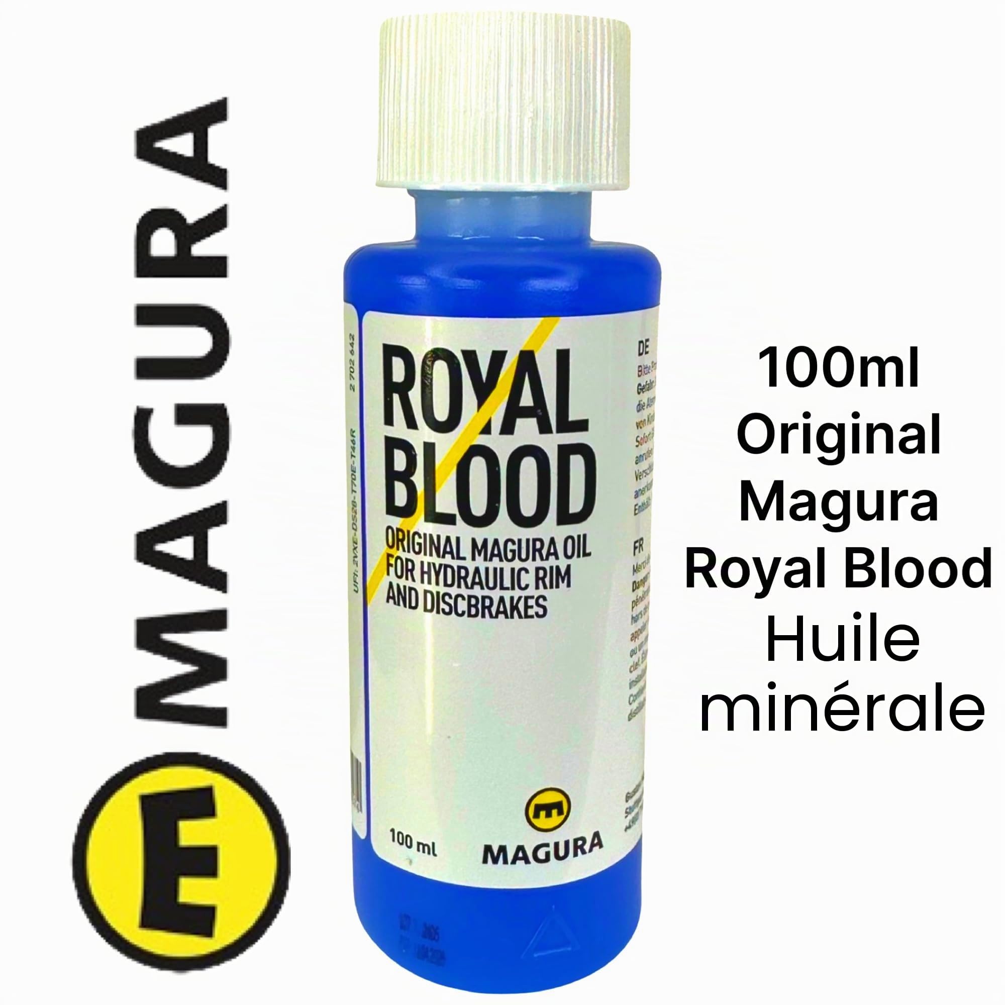 Huile minérale Magura Royal Blood 100 ML + kit d'entretien F26 | Kit de purge de freins à disque hydrauliques pour freins sur jante Mt 2 4 5 6 7 8 HS11 Hs22 HS33