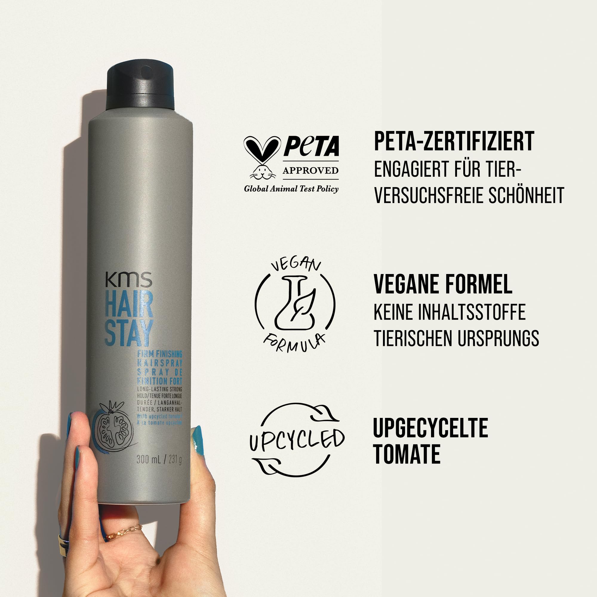KMS HAIRSTAY Firm Finishing Hairspray (Packung mit 2)