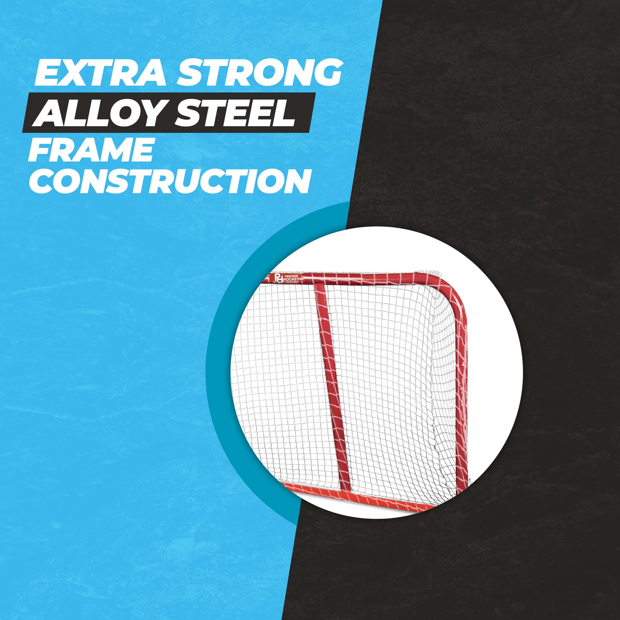 New REC STEEL GOAL JR 48X37 Street Hockey Goals And Nets