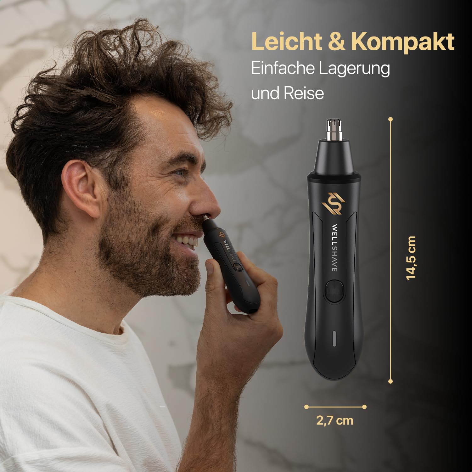 2 in 1 Nasenhaartrimmer - Augenbrauen- und Ohrhaartrimmer - Nasenhaarschneider - Nasenhaarentferner - Nasentrimmer - Ohrhaarentferner - Nasenrasierer
