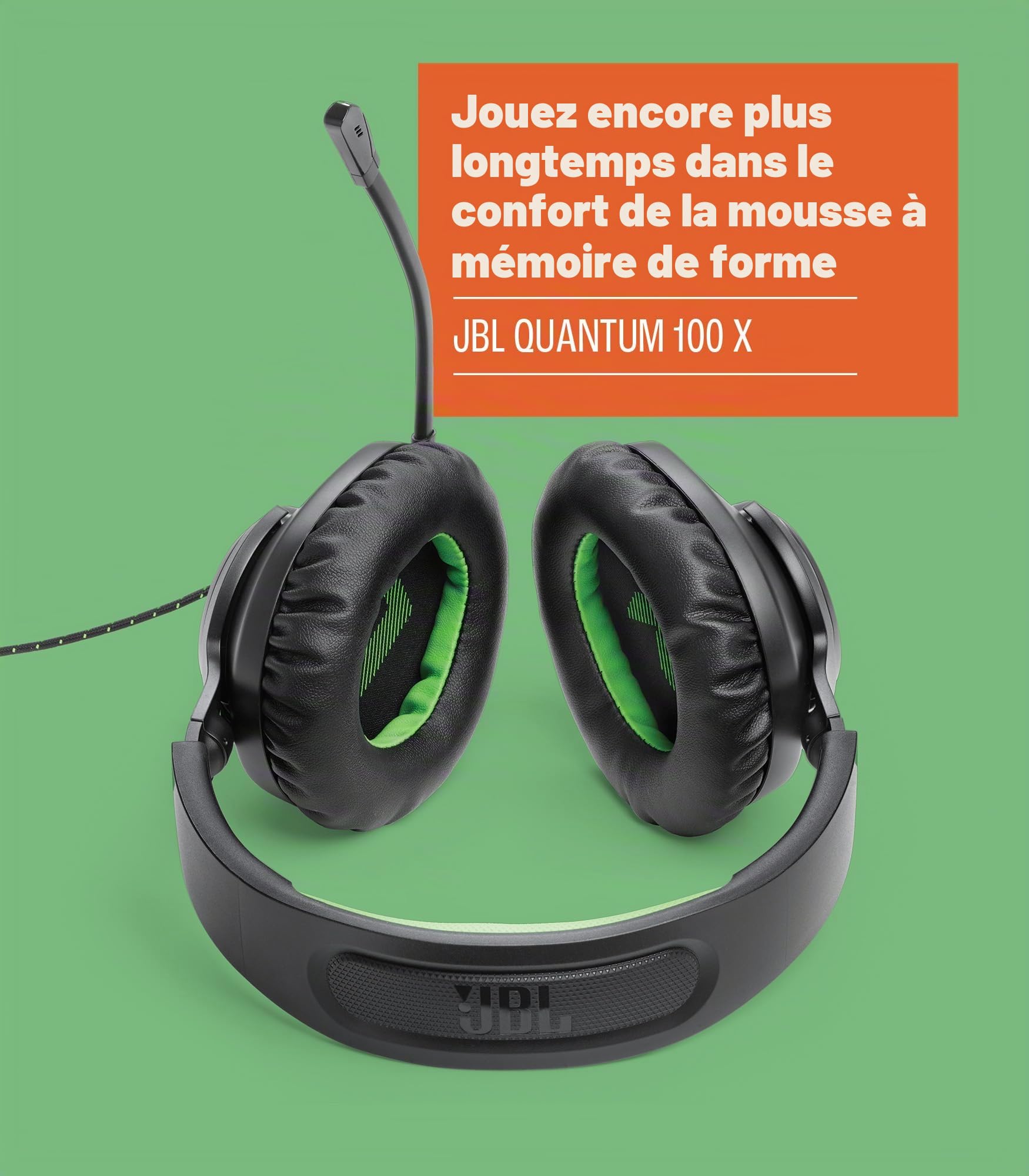 JBL Quantum 100X Console Casque de Jeu pour Xbox (Noir)