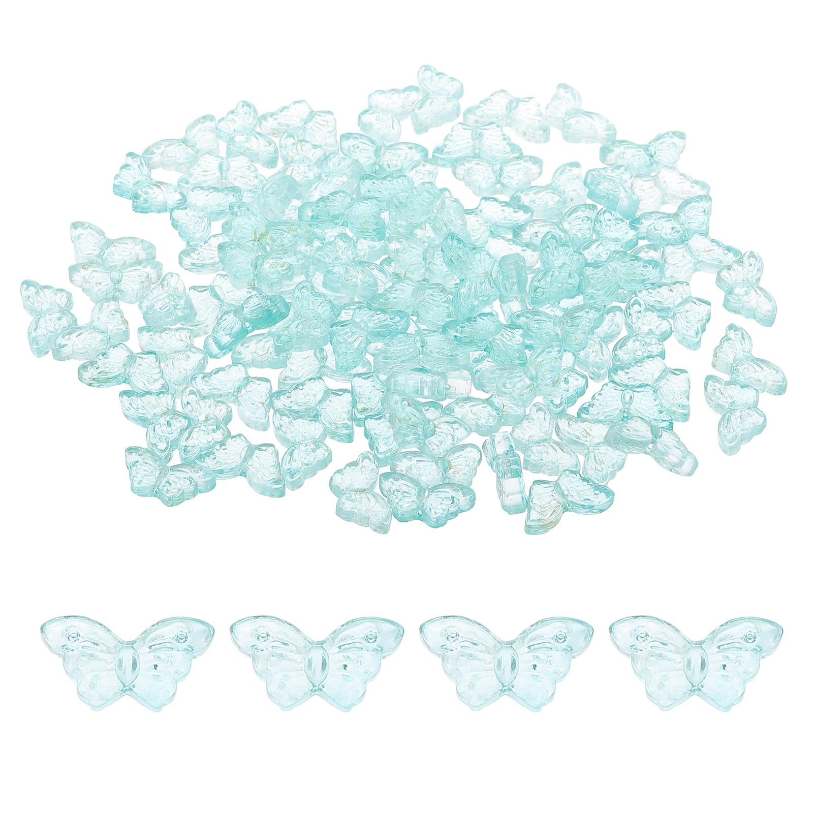 Perles papillon en cristal tchèque vert pour créer un cadeau personnalisé fait main unique