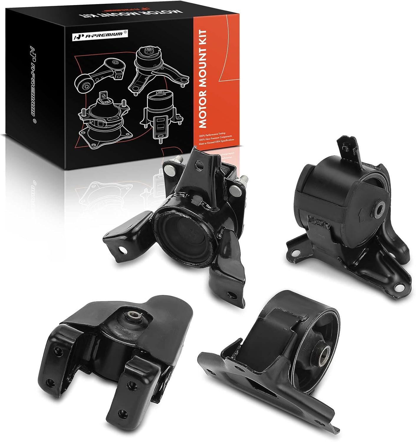 A-Premium 4PCS Engine Motor Mount and Transmission Mount Kit Compatible with Hyundai Azera 2006 2007 2008, 3.3L 3.8L, Replace# 219303L900