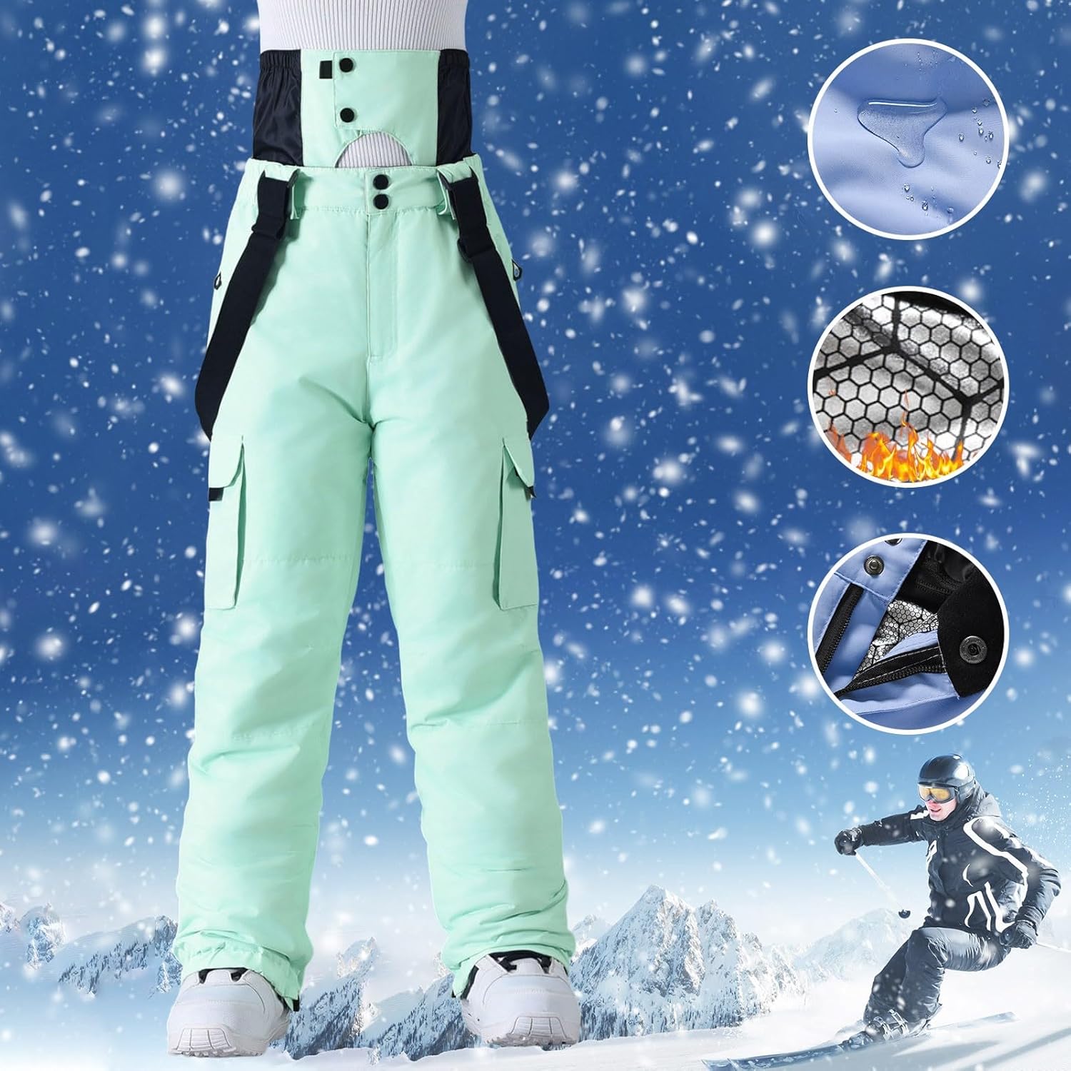 2 Paar Kinder Winterhandschuhe - Warme Thermohandschuhe Für Jungen & Mädchen