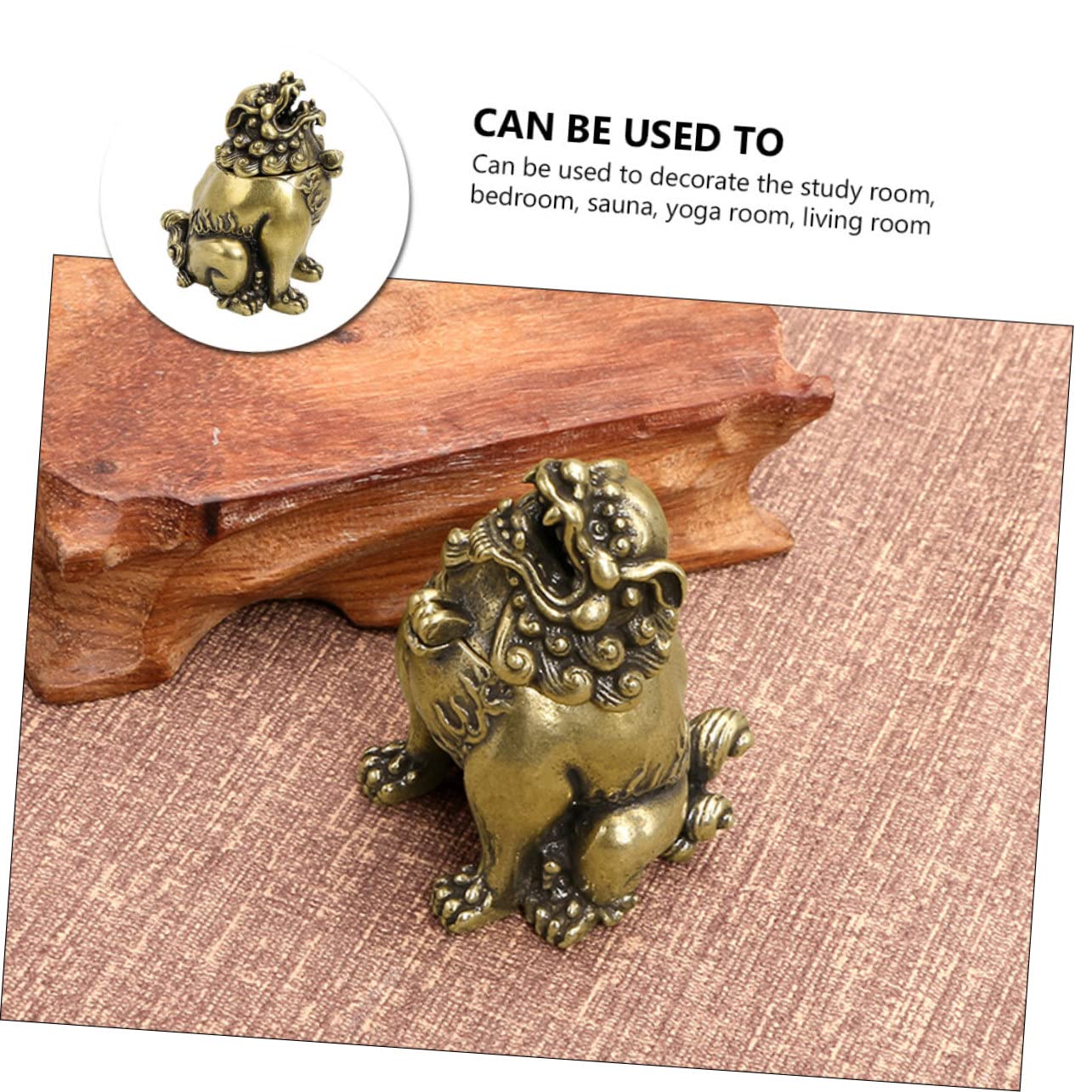 Cabilock 3pezzi Bruciatore Di Incenso Ottone Creativo Per Decorazione Della Casa Supporto Per Incenso Artigianale Per Studio Yoga Soggiorno e Regali Speciali