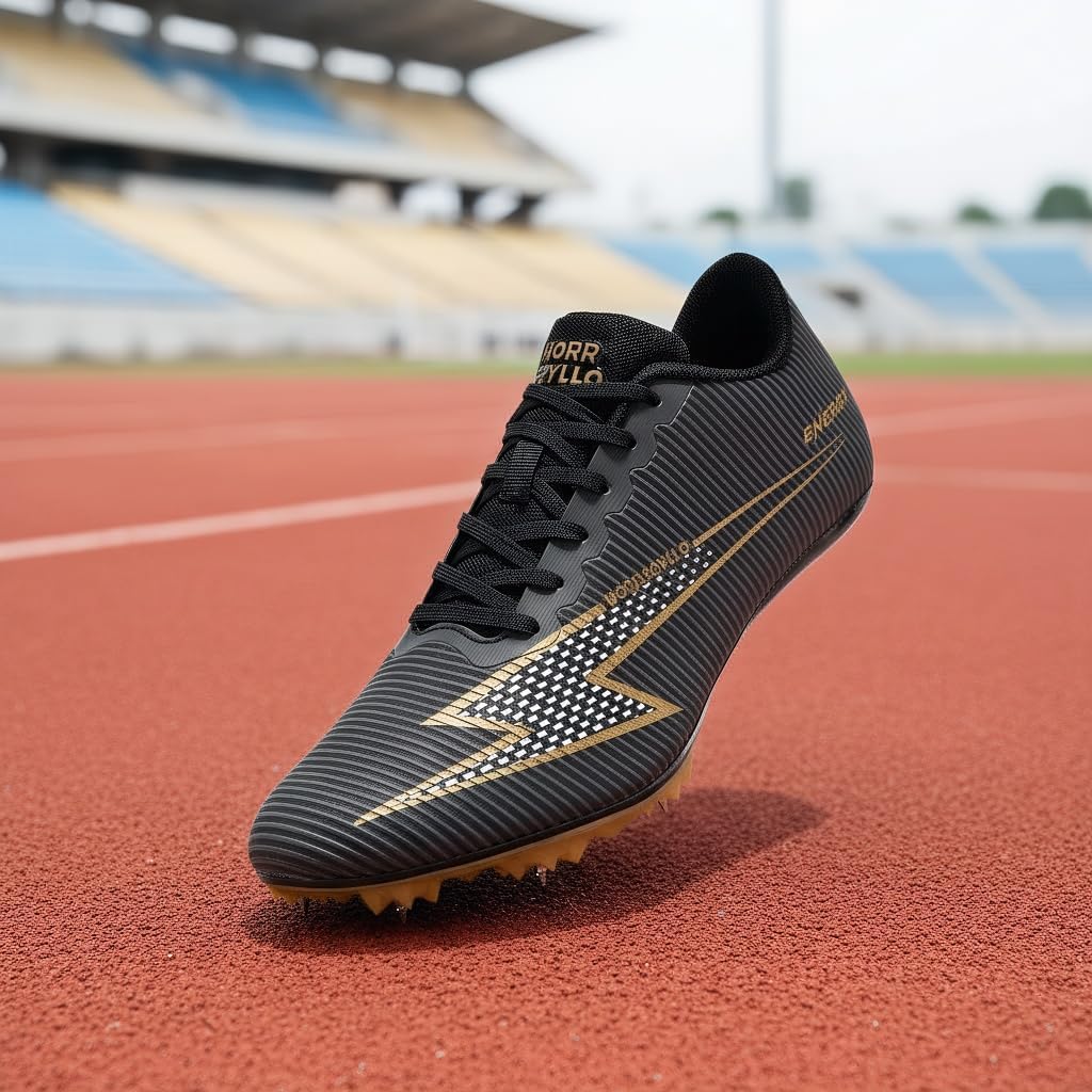 Men's Track and Field Shoes Women's Lightweight Metal Spikes for Athletics Sprint and Jump - Image 7