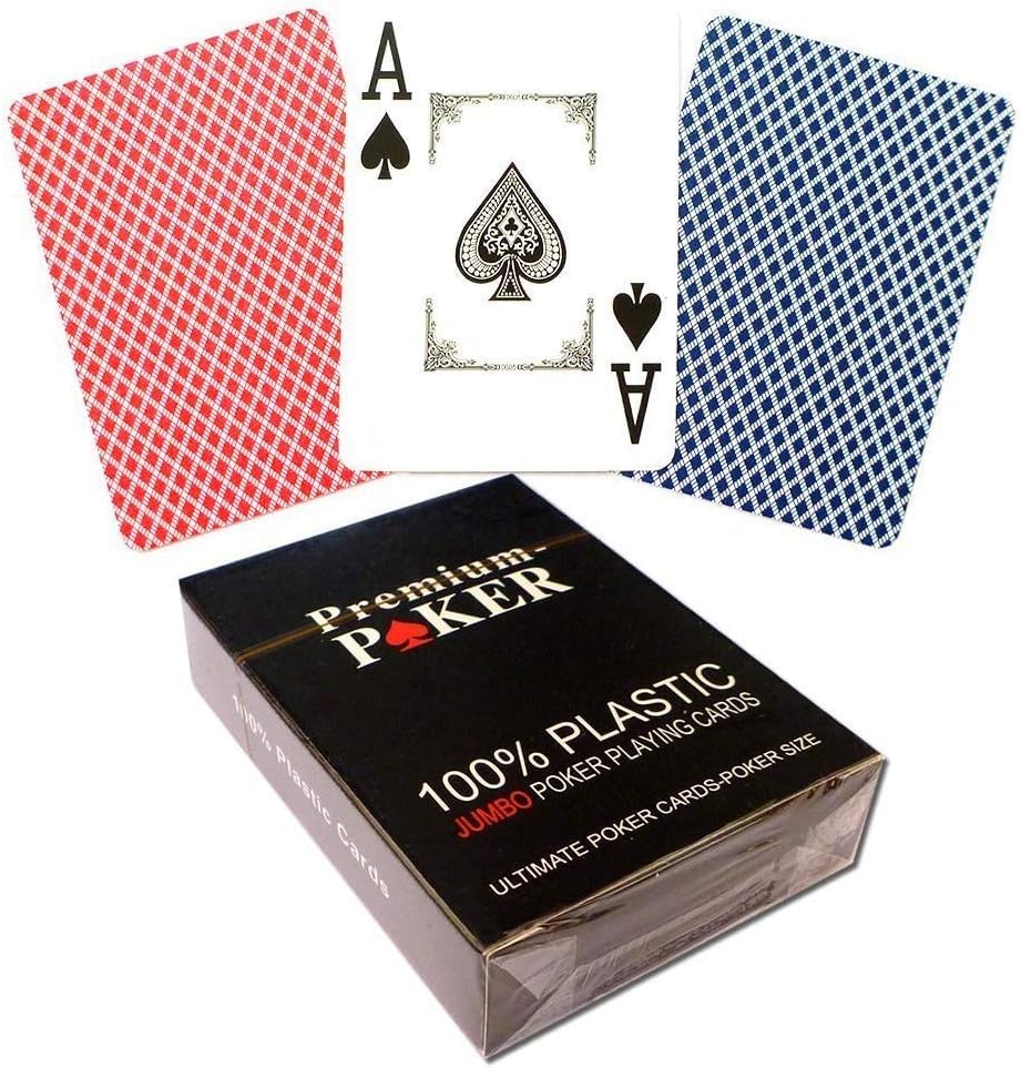 12 X PREMIUM CASINO POKER KARTEN POKERKARTEN 100 PROZENT PLASTIK -GROSSER INDEX - 2 – Bild 4