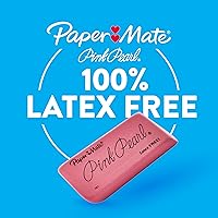 Vista 3 de Paper Mate Pink Pearl Erasers, Medium, 24 Count