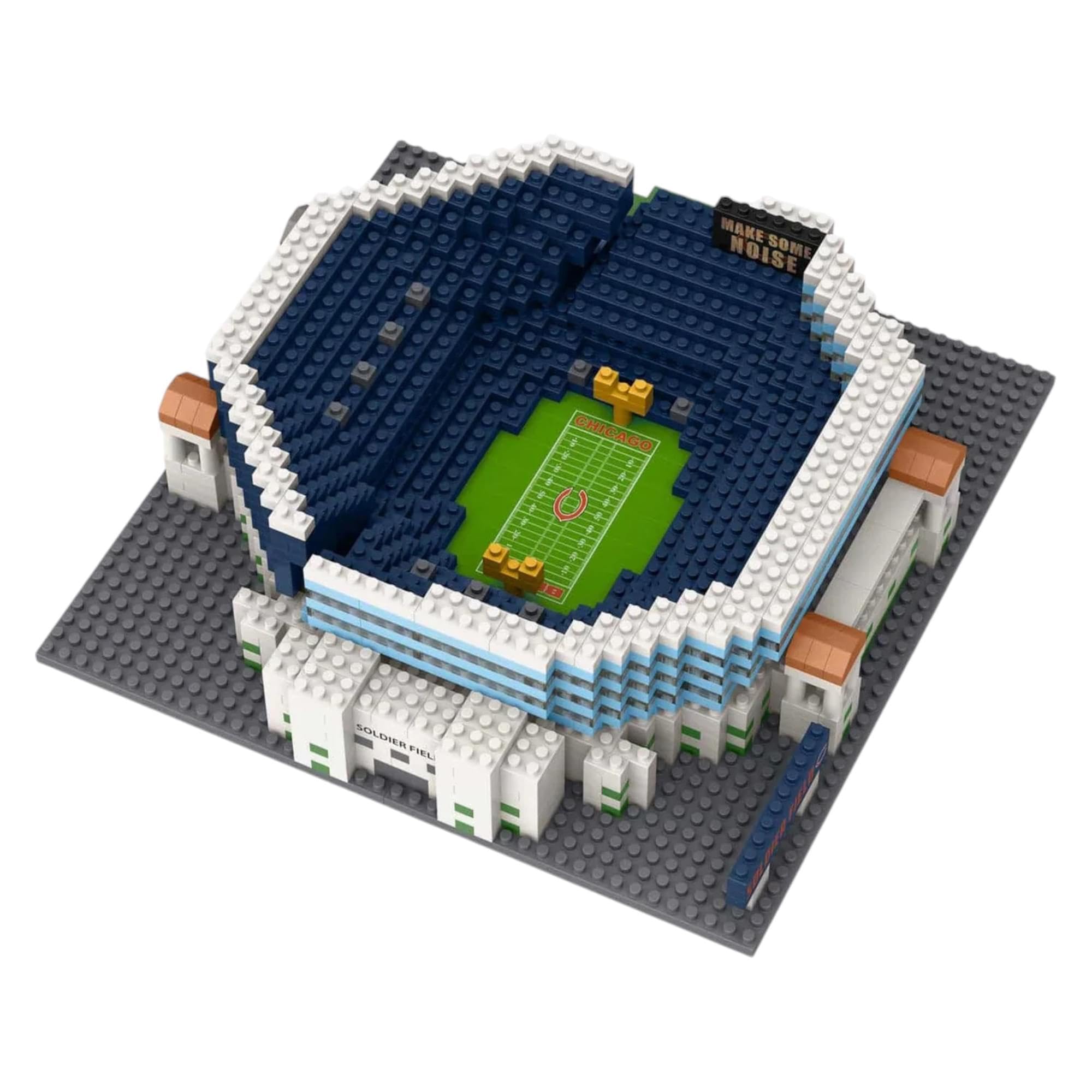 FOCO NFL Unisex-Adult NFL Team Construction Blocks 3D Mini BRXLZ Stadium