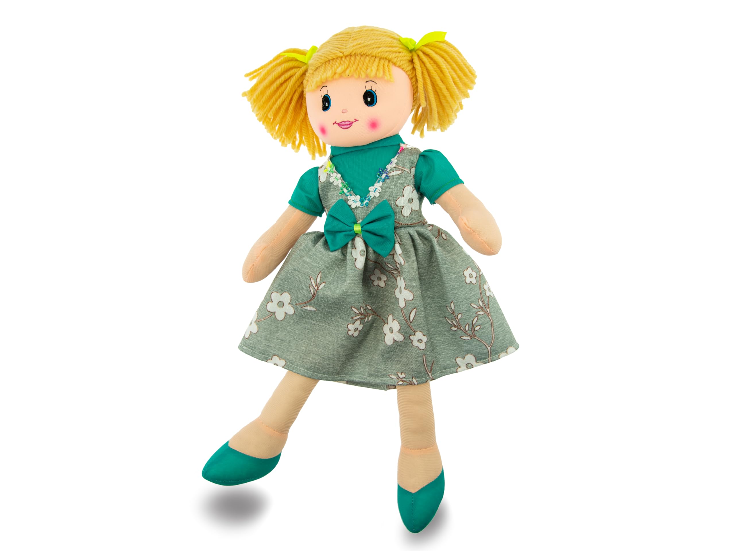 Teorema Giocattoli, Carlotta Rag Doll, Bambola di Pezza Morbida Alta 50 cm, Bambola di Stoffa per Bambini, Prima Bambola Compagna di Nanna, Modelli Assortiti (1 pezzo) +18 Mesi