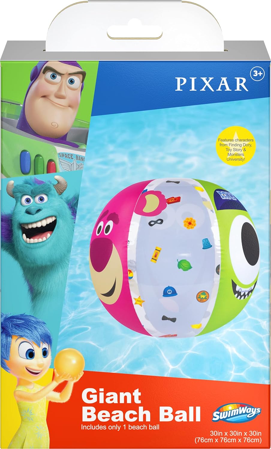 Disney Pixar 30" Giant Inflatable Beach Ball : Everything Else