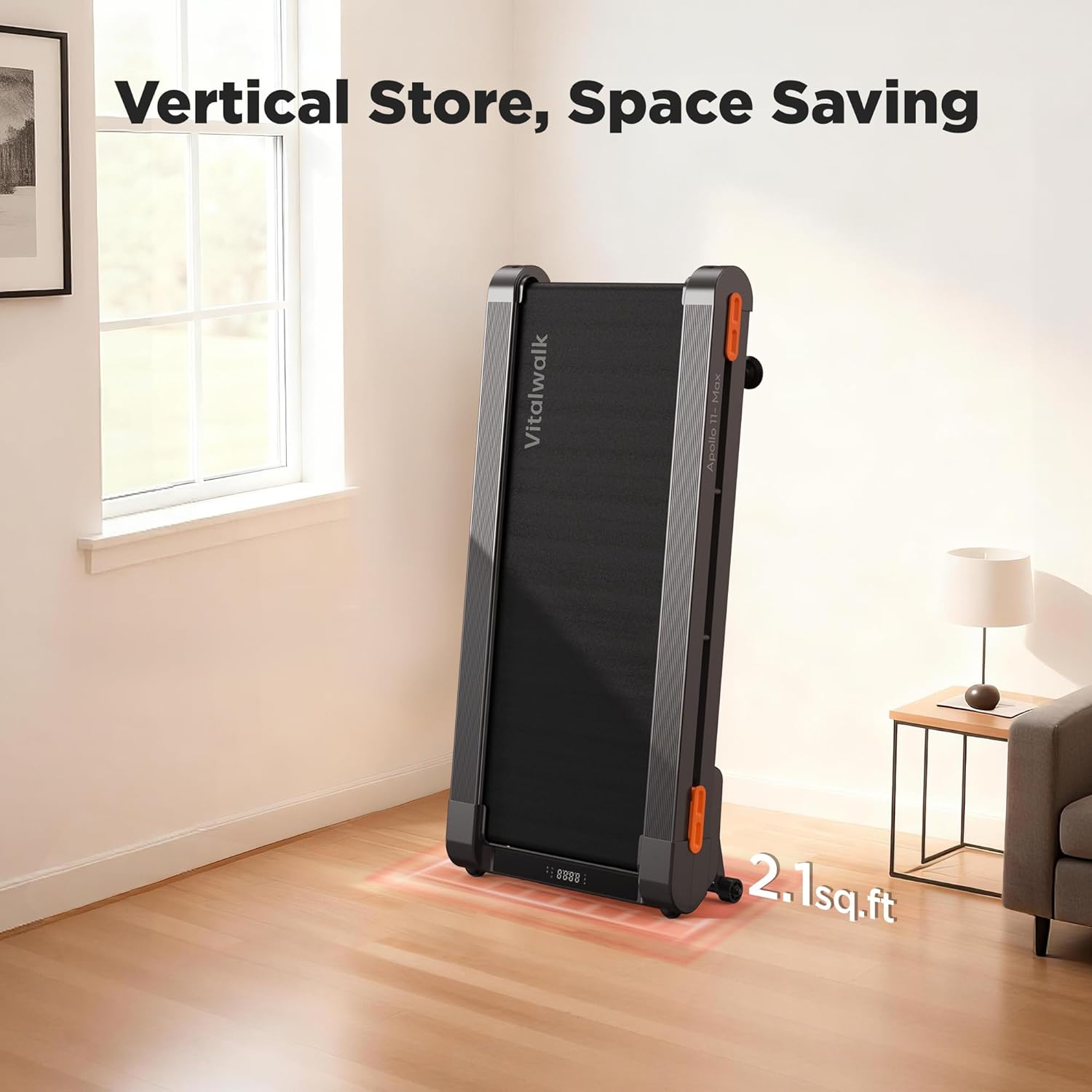 Vitalwalk Apollo 11 Max Walking Pad Treadmill with ambient light feature