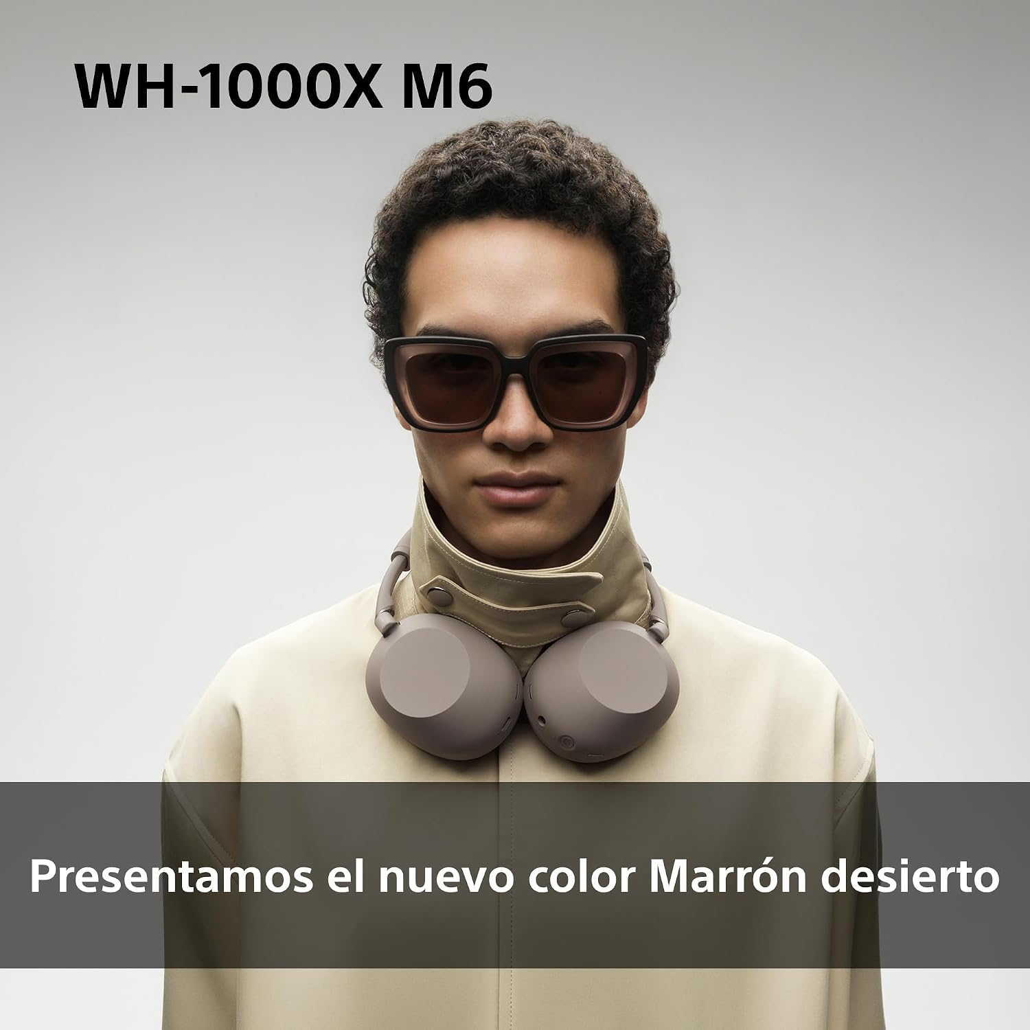 Sony WH-1000XM6 Auriculares Bluetooth inalámbricos con Noise Cancelling, Sonido de Alta resolución, diseño Plegable, Estuche Resistente, 30 Horas de batería NC On, cómodos, Marrón Desierto 4