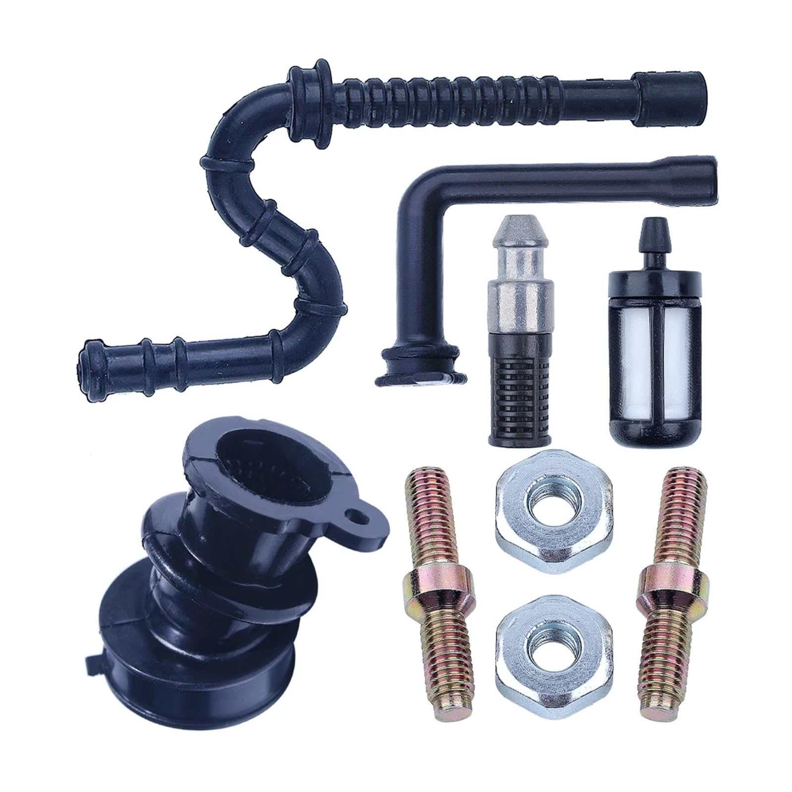 Línea de Filtro de Combustible y Aceite del colector de admisión de Repuesto, Compatible con motosierras Modelos 034, 036, MS340 y MS360. Espárrago de Barra, Pieza 1125-141-2200, 1127-358-7702.