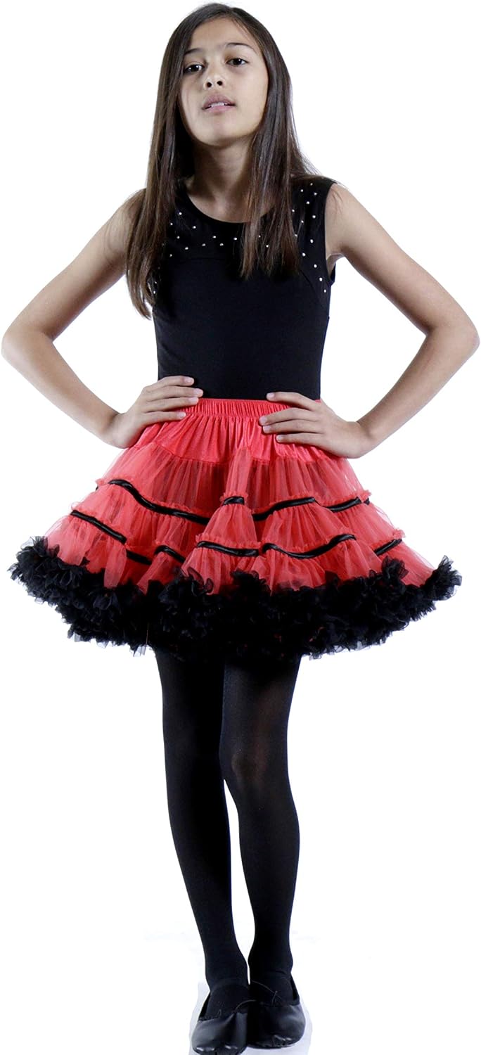 Multi Layered Tutu Skirt Adult Tulle Petticoat |Ruffle Tulle Christmas Tutu & Party Skirt (Style 441)