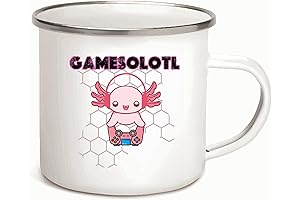 Anime Solotl for Home Alone Video Fans - Cute Axolotl Enamel Mug