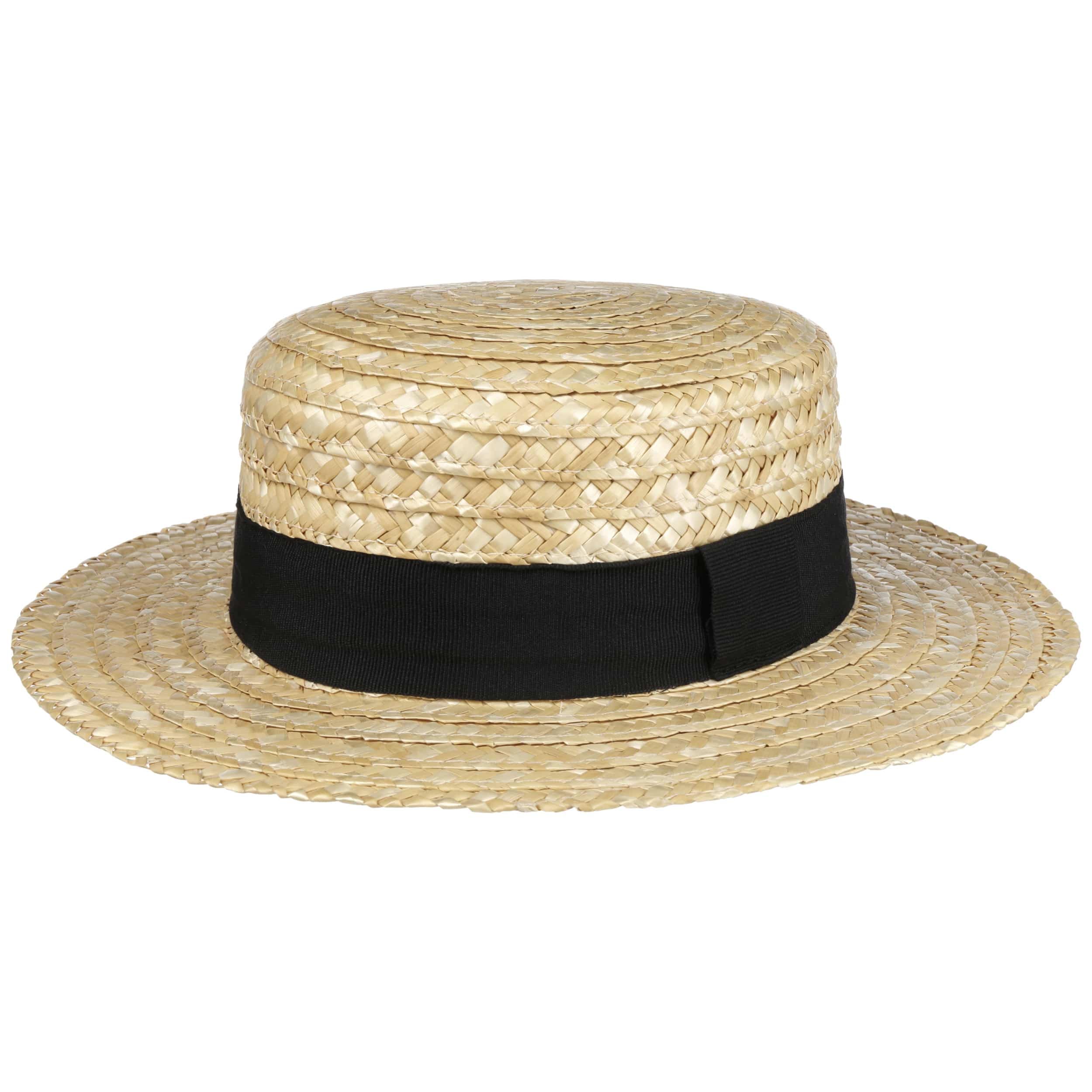 Lipodo Unisex Nature Boater Straw Hat By