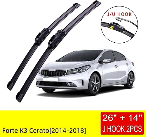 Miniatura 2 de Accesorios de cepillo para limpiaparabrisas delantero Kia Forte K3 Cerato 2014 2015 2016 2017 2018 Escobillas limpiaparabrisas delantero, accesorios
