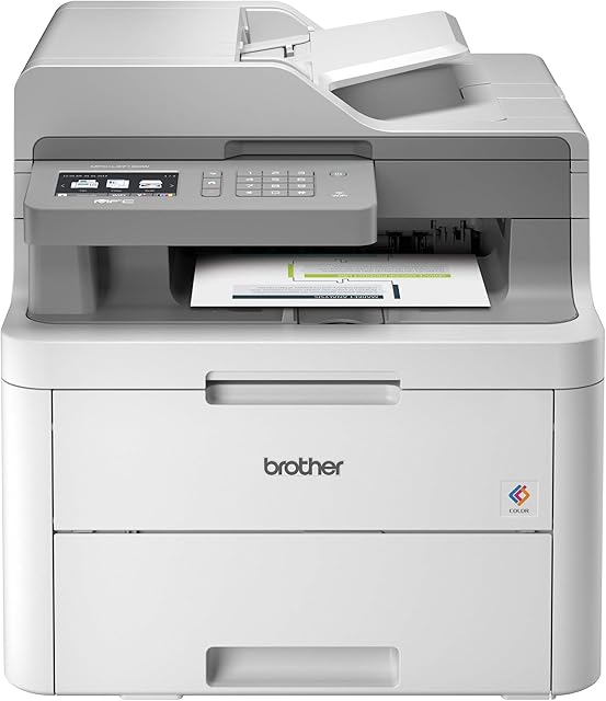 Brother MFC-L3710CW Compact Digital Color All-in-One Printer Providing Laser Printer Quality Results with Wireless, Amazon Dash Replenishment Ready