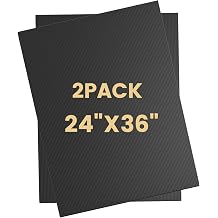 2 Pack Corrugated Plastic Board for Indoor and Outdoor Use, 4 Mm Thick Poster Board, 24x36 Inches, Black Plastic Sheets, Waterproof Coroplast Sheets and Blank Yard Signs