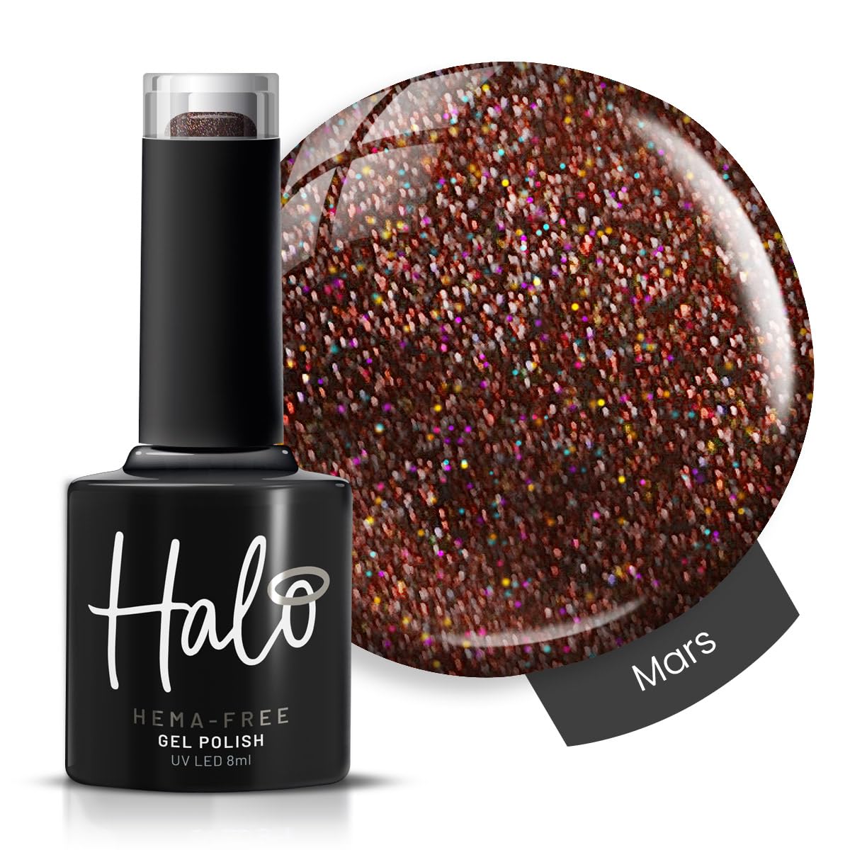 Halo Gel Polish 8ml - French White. UV/LED Gel Nail Polish, Long Lasting & Easy To Apply. Nail Art Colours For Manicure & Pedicure. Gel Polish For Professional & Home Use. — view 31