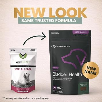 VetriScience Female Bladder Health Chews for Dogs, Chicken, 60 Count