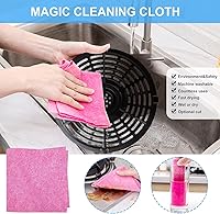 Vista 5 de ALJ Sartén para freidora de aire de 6.5 cuartos de galón para freidora de aire Ninja OS301/FD302/FD305/OP302/OS300 Foodi, freidora de aire mejorada