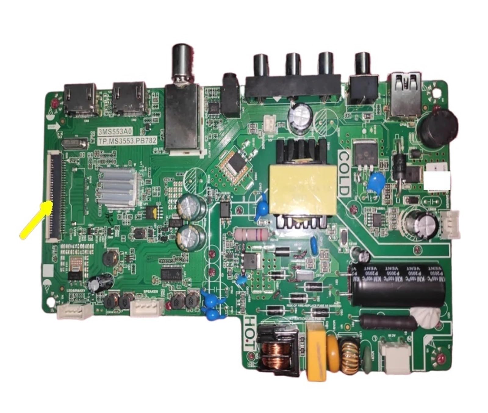 Carte mère TV 3MS553A0 TP.MS3553.PB782 pour réparer un téléviseur qui ne s'allume plus