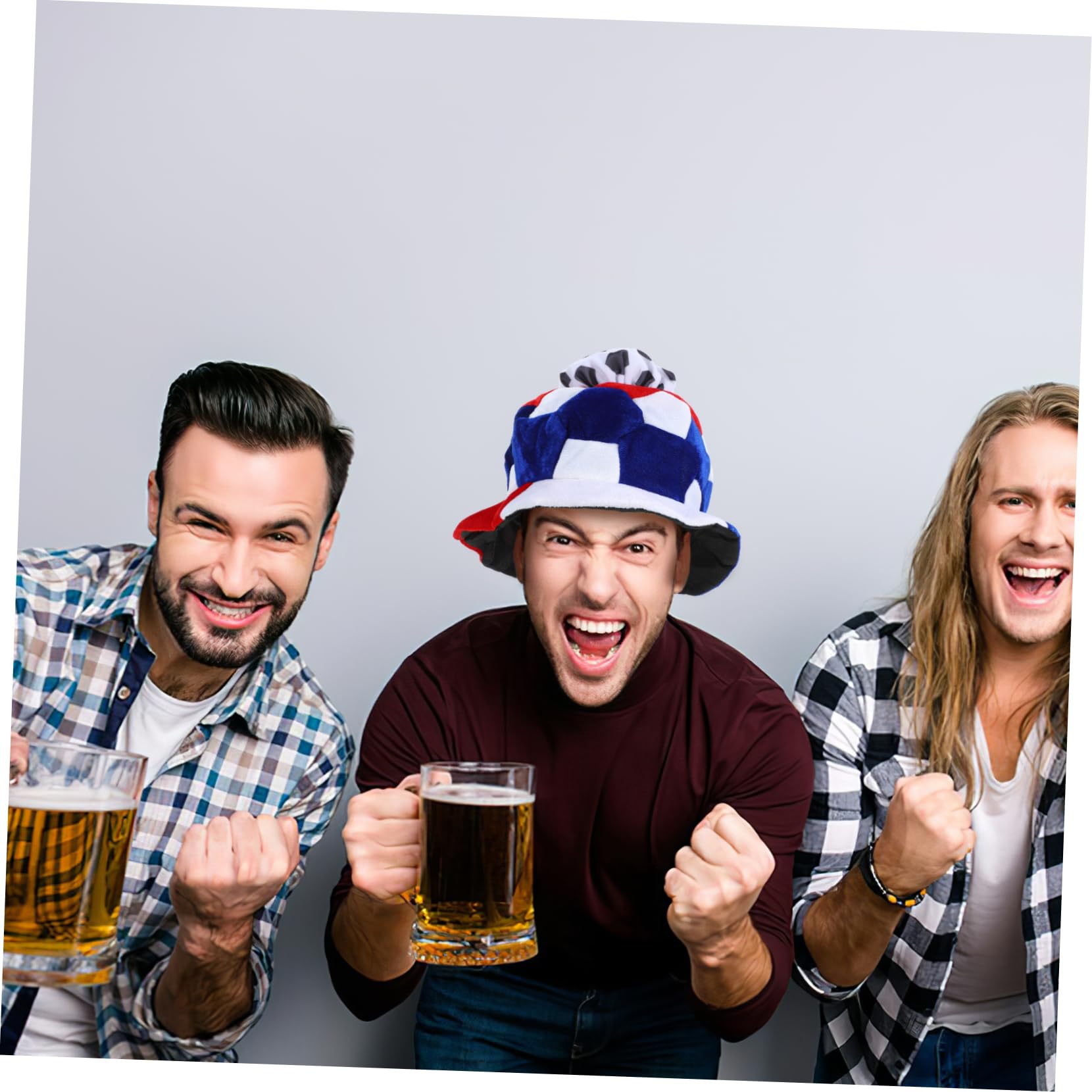 TOYANDONA 5 Pezzi Copricapo Per Di Calcio Della Francia Berretto Da Gioco Comodo Traspirante Leggero Sportivo Per Feste A Tema