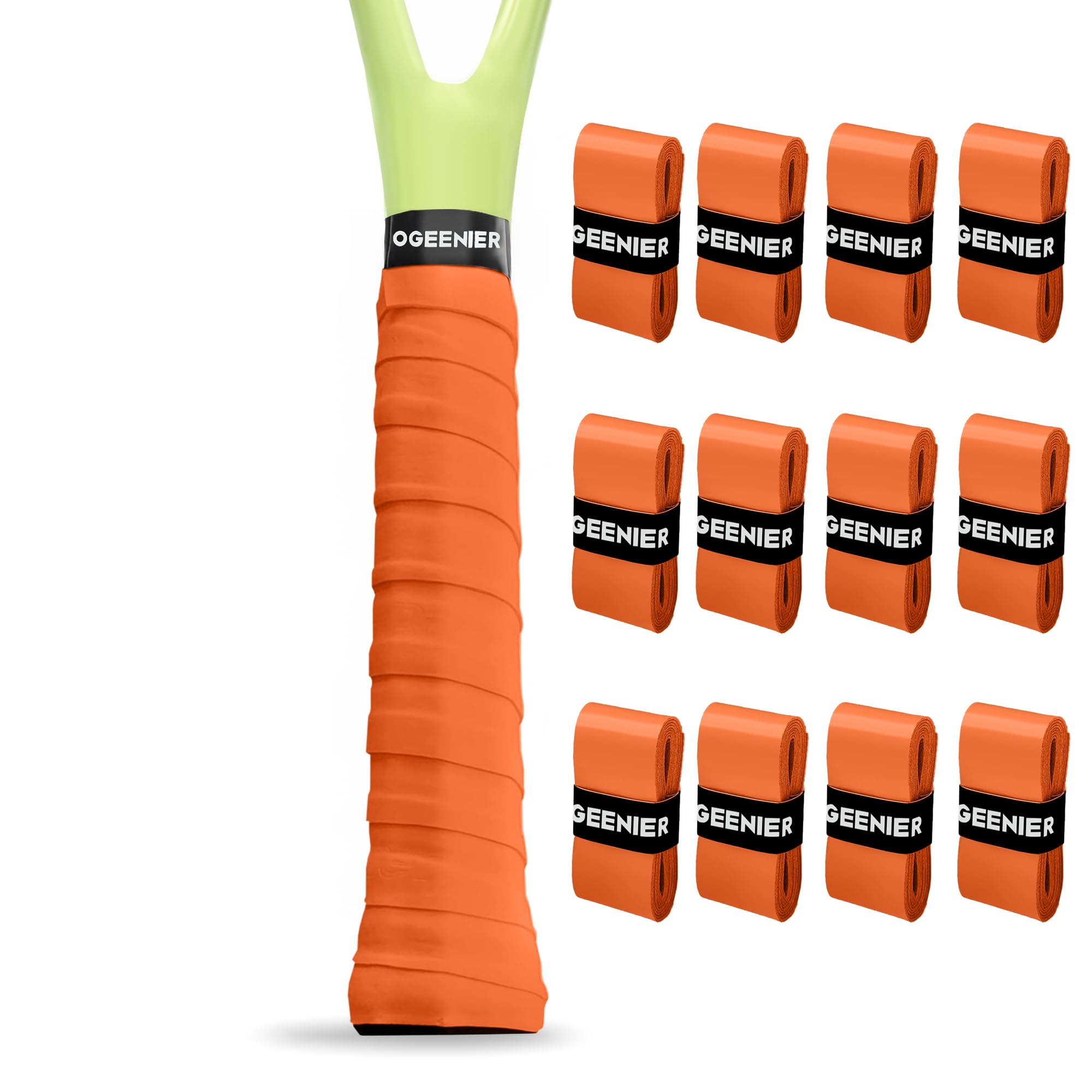 GET A GRIP - Personalisiertes Tennisschläger Übergriffband - Rutschfestes Tennis Overgrip, Griffband für Padel, Badminton, Squashschläger - Anti-Schweiß (Big 3 Pack, 3 Griffe (15% Rabatt