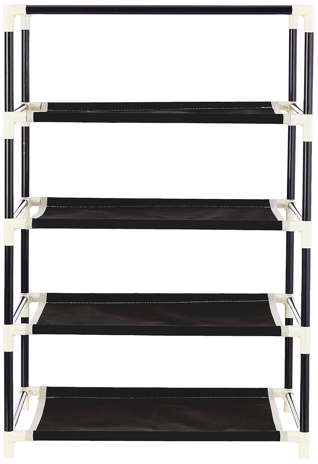 Amazon Brand - Solimo Alloy Steel Foldable Shoe Rack, 4 Layer, Black, Premium, 30.6 X 53. X 81. Cm offers donot miss