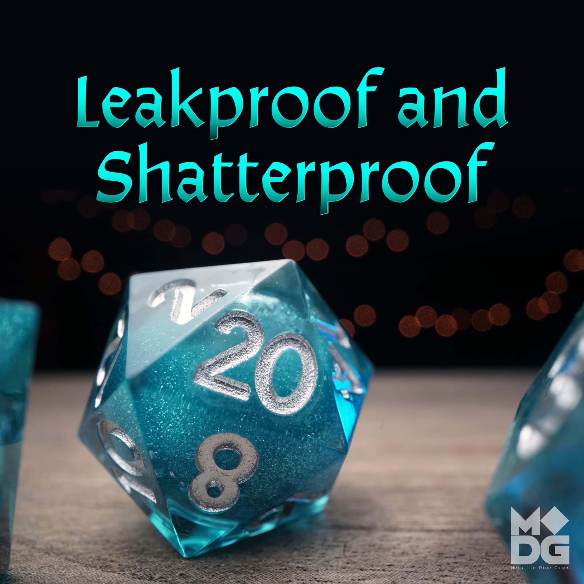 FanRoll by Metallic Dice Games Mana-Extrakt-Elixier, flüssiger Kern, DND-Würfel-Set, Rollenspiel-Würfel für Dungeons und Drachen