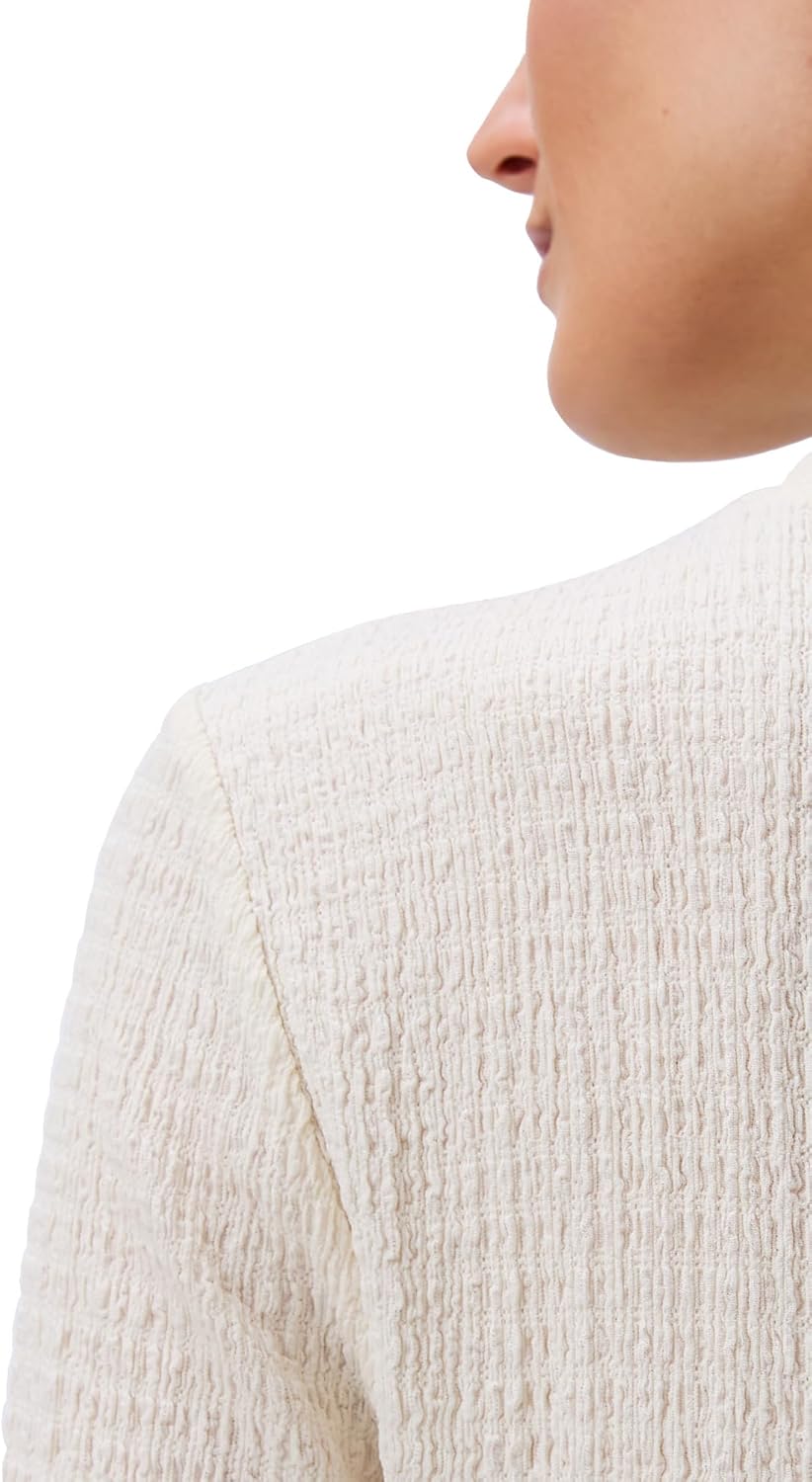 Calvin Klein Jeans Womens Textured Knit 3/4 Sleeve Top - Image 6