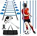 Speed & Agility Training Equipment-20ft Agility Ladder, 6 Poles, 12 Soccer Cones, Resistance Parachute, Jump Rope, Soccer Football Basketball Sport Training Set for Kids Youth Adults