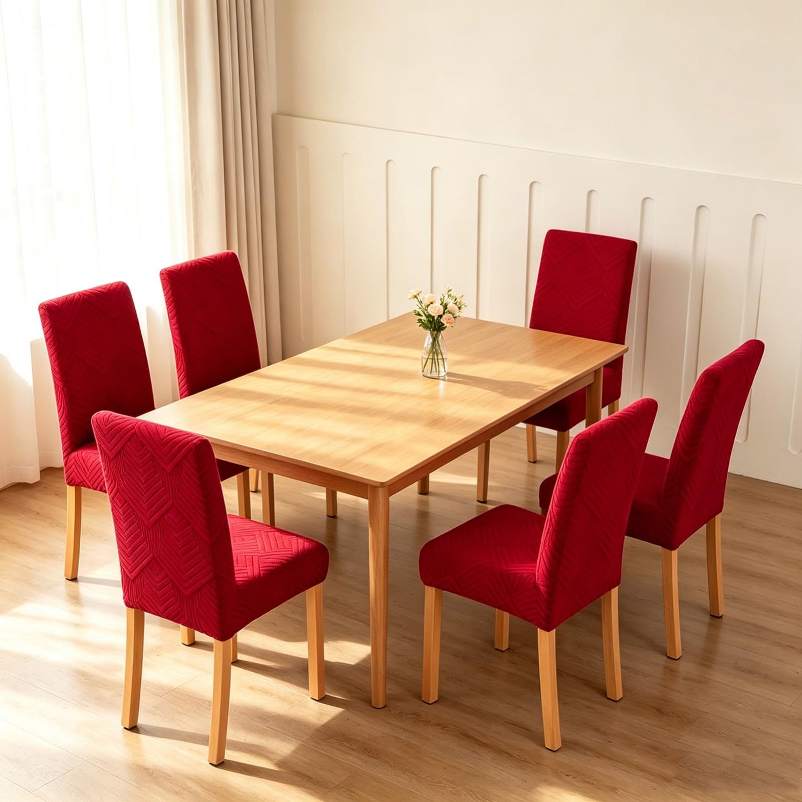 Extensibles Housse de Chaise de Salle à Manger Lot de 2/4/6 | Housse Chaise Salle a Manger avec élastique en Bas,Douces et Lavables,pour Maison Restaurant Salon Réception(Navy Blue,4Pcs)