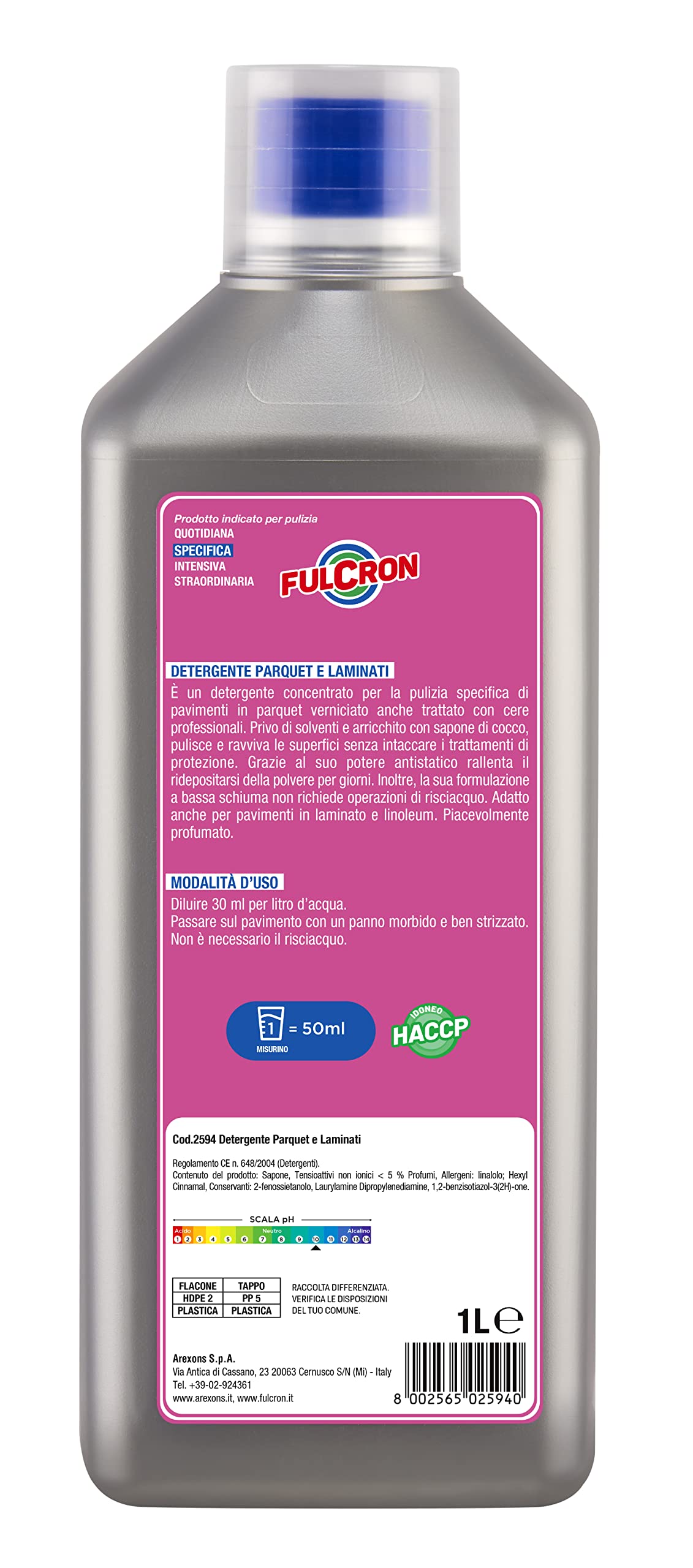 FULCRON DETERGENTE PARQUET E LAMINATI - 1 LT