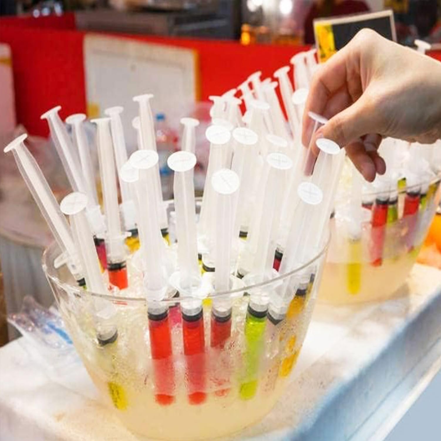 120 Pack Plastic Syringes with Tip Cap 10ml Capacity Resuabl -5