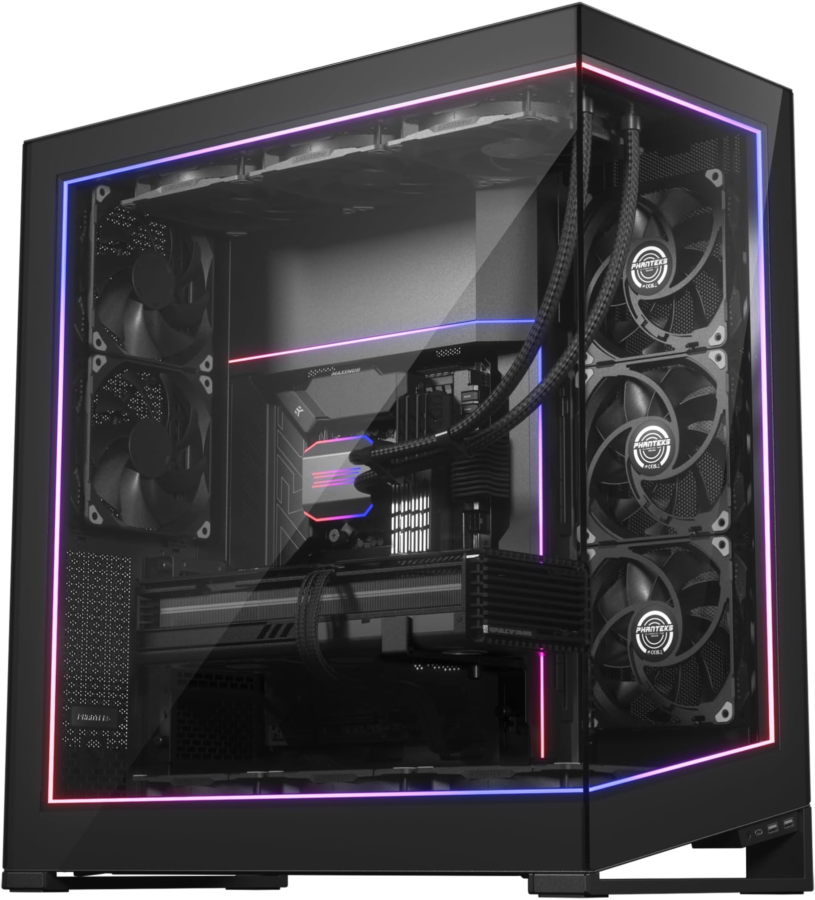 Phanteks NV9 ARGB Lighting Kit - 4X LED Modules & Power Hub, Black