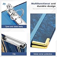 Vista 299 de Ospelelf Mini 3 Ring Binder, 2 Inch, Cute Pink Marble Binder for 5.5" x 8.5" with 5 Tab Dividers, File Folder Labels and Low Profile Clipboards