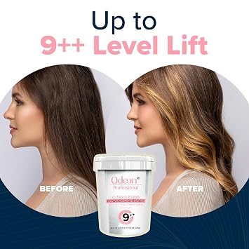 Odeon Ultra-Lifting Hair Powder Lightener 8oz Lifts Up to 9+ Levels | Versatile Bleach for Balayage, Highlights & Full Hair Lightening