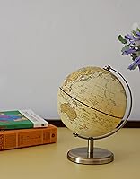 Vista 9 de Globo Antiguo Diámetro 5.5 pulgadas / 14cm - Educativo/Geográfico - Mapa en Inglés